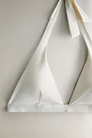PLAIN TRIANGLE BEACH BIKINI TOP