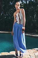 ZW COLLECTION POPLIN MIDI SKIRT