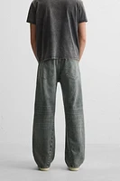 BAGGY FIT JEANS WITH SEAMS