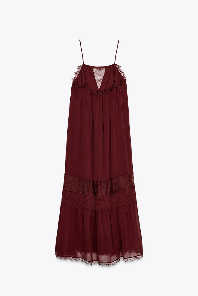 LACE MIDI DRESS