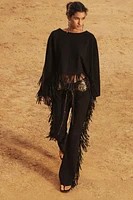 LIMITED EDITION SUEDE FRINGE CAPE