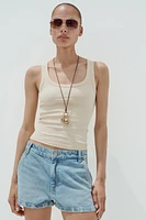 SHORT CHINO EN JEAN TRF