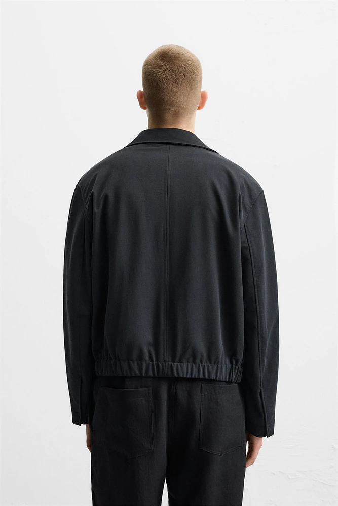 ZIP-UP FLOWY JACKET