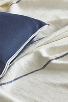 STRIPED LINEN BLANKET