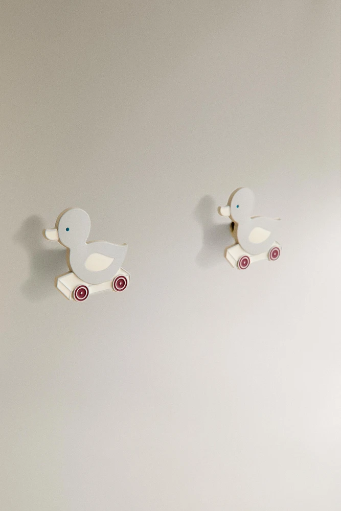 LOT BOUTONS DE PORTE ENFANTS PETITS CANARDS (LOT DE 2)