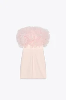 VOLUMINOUS TULLE MINI DRESS