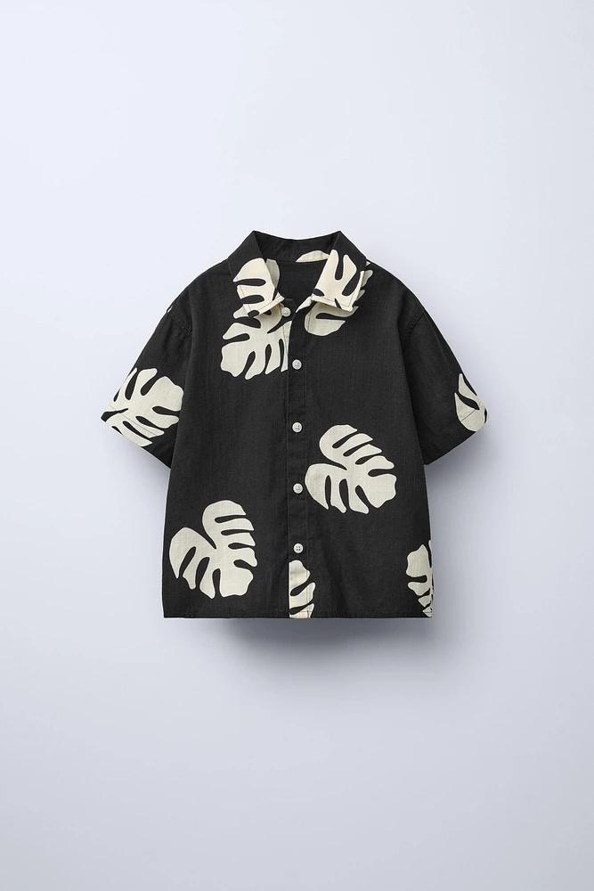 LEAF PRINT SHIRT