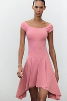 ROBE POLYAMIDE BAS ASYMÉTRIQUE