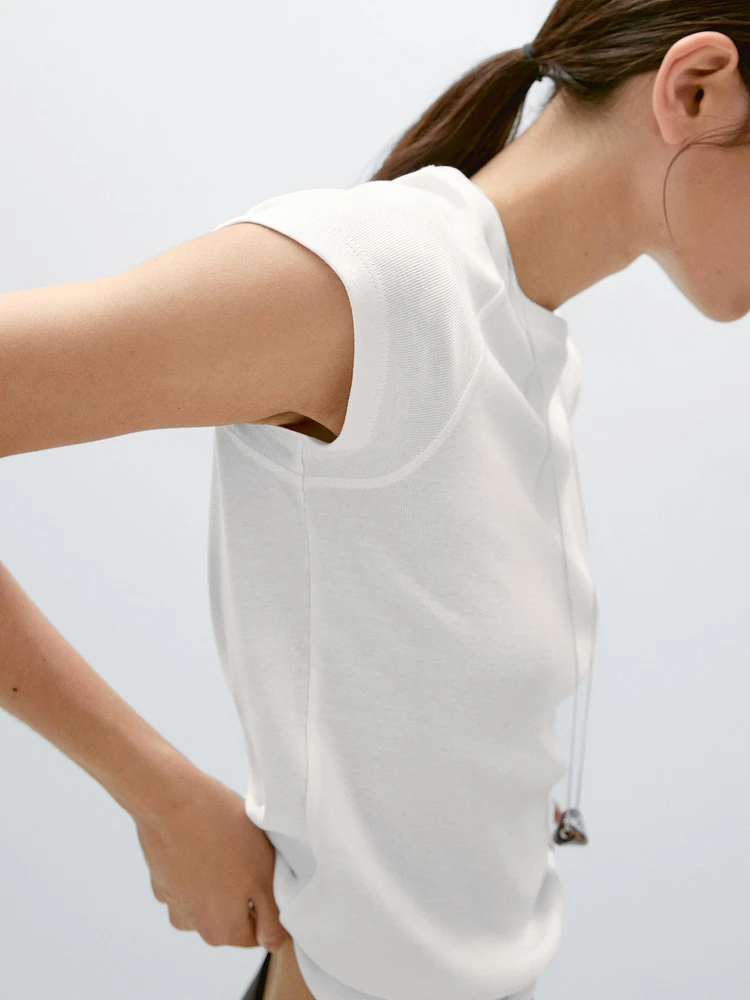 T-shirt manches courtes raglan en coton