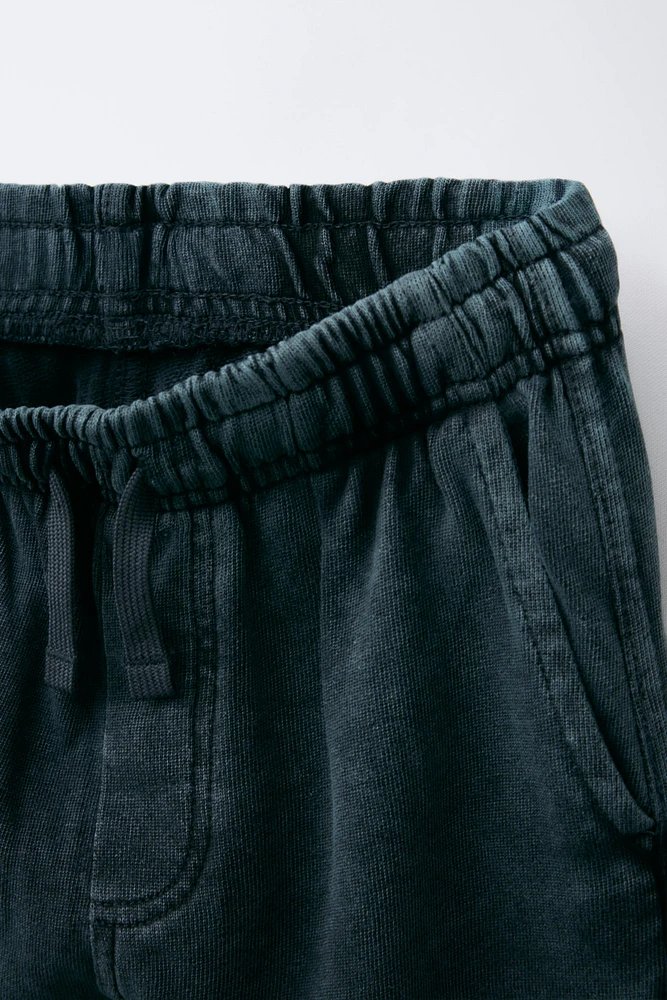 WASHED EFFECT JOGGER PANTS