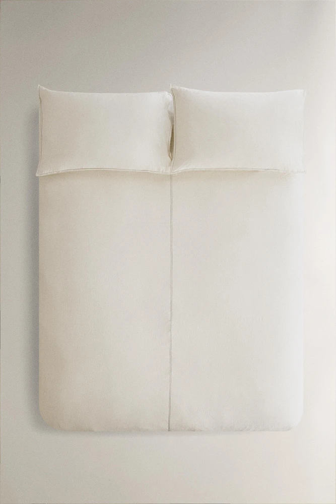 TOPSTITCHED DUVET COVER