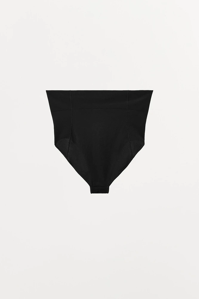 HIGH WAIST PANTIES WITH POLYAMIDE