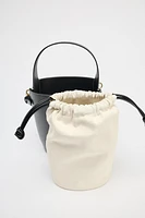 DRAWSTRING BUCKET BAG