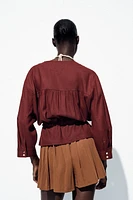 LINEN SAFARI JACKET