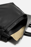 LEATHER HANDBAG