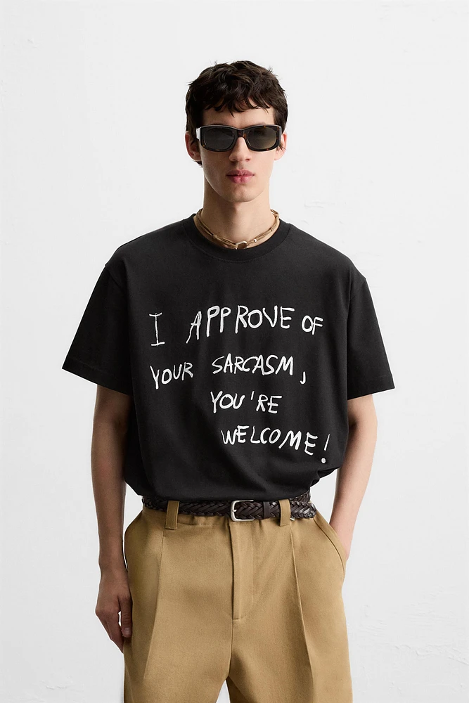 TEXT PRINT T-SHIRT
