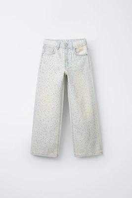 JEAN WIDE LEG BRILLANT