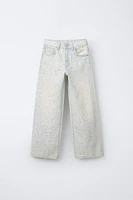 JEAN WIDE LEG BRILLANT