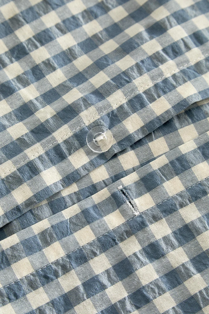 COTTON DUVET COVER GINGHAM