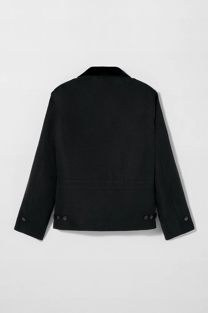 COTTON-LINEN JACKET BOBBY GILLESPIE X ZARA