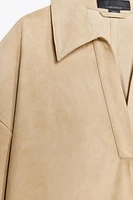 ROBE EN CUIR DAIM ZW COLLECTION LIMITED EDITION