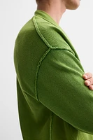 REVERSE EFFECT WASHED CARDIGAN