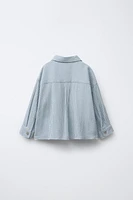 CHEMISE À RAYURES TEXTURÉE