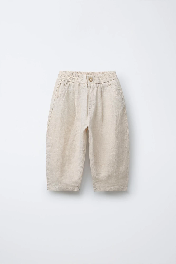 100% LINEN BALLOON PANTS