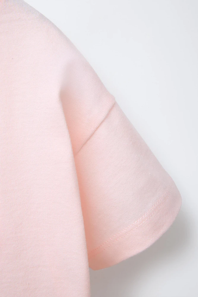 GINGHAM APPLIQUÉ T-SHIRT
