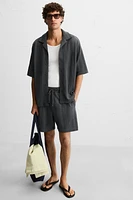 JACQUARD TEXTURED SHORTS