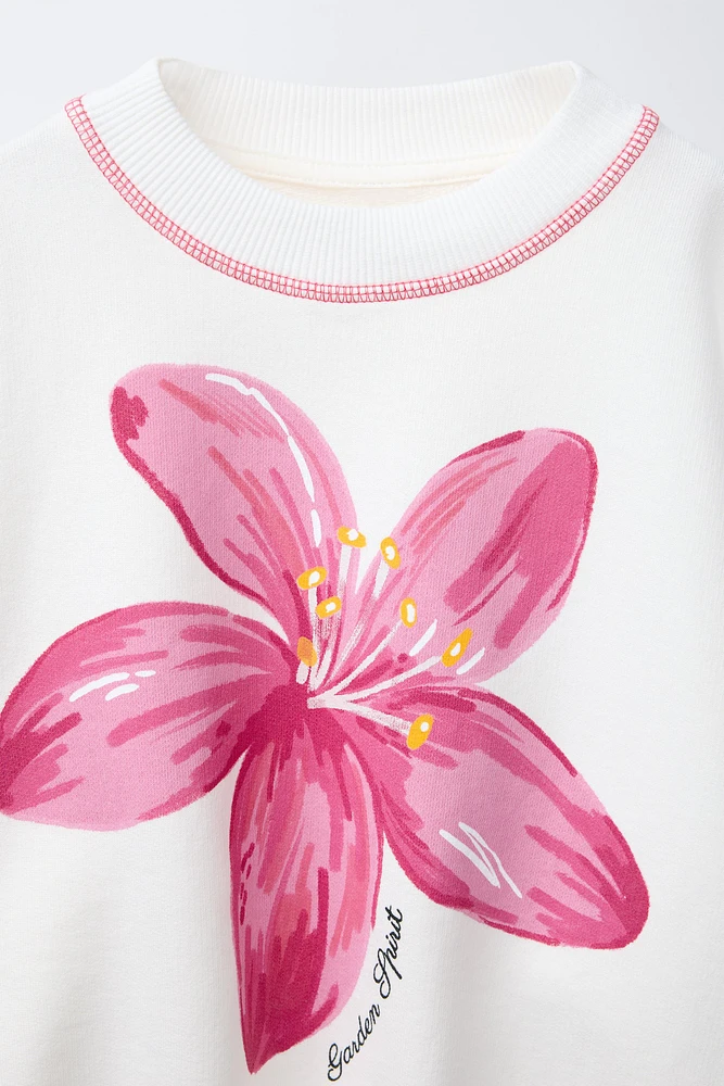 FLORAL SWEATSHIRT