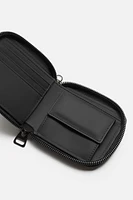 ZIPPERED RUBBERIZED WALLET