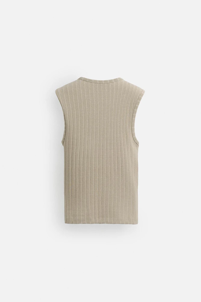 RIBBED TANK TOP