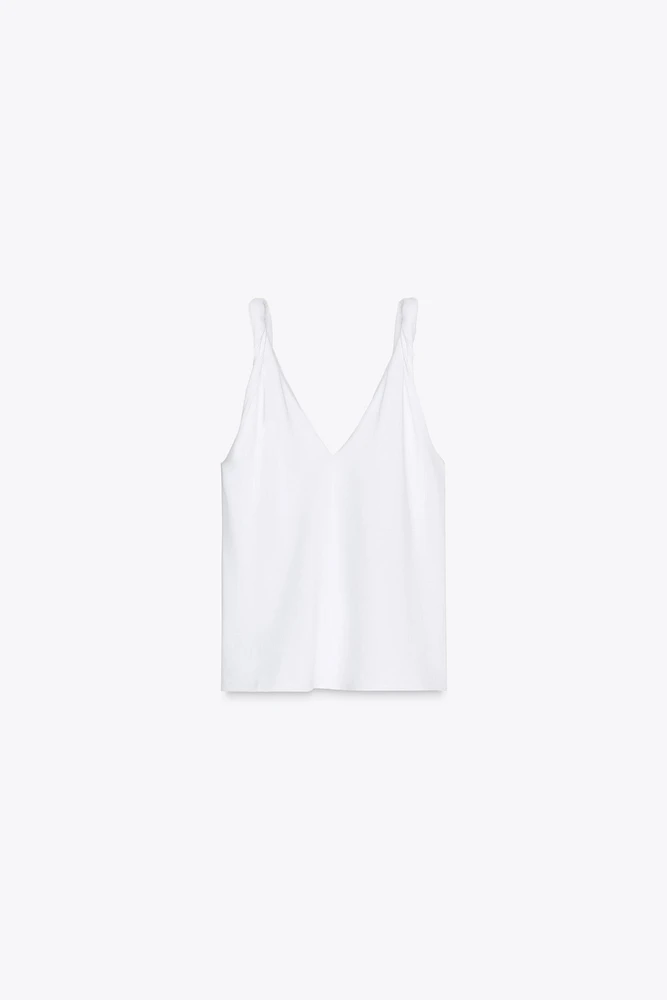 T-SHIRT PLISSÉ EN COTON