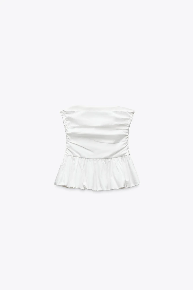 VOLUMINOUS POPLIN TOP