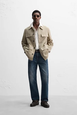 LIMITED EDITION SUEDE LEATHER POCKET PARKA