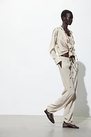 PANTALON FLUIDE STYLE PYJAMA
