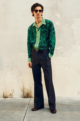 CHEMISE EN SOIE À IMPRIMÉ CARPES ÉDITION LIMITÉE