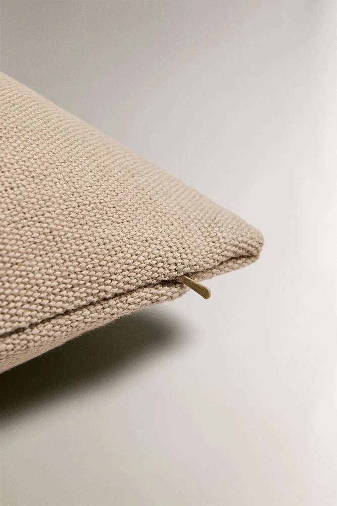 HOUSSE DE COUSSIN JUTE ET COTON