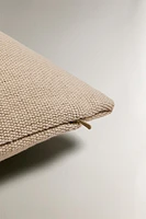 HOUSSE DE COUSSIN JUTE ET COTON