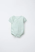 RAINBOW TEXTURED WRAP BODYSUIT