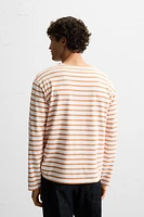 T-SHIRT JACQUARD RAYURES