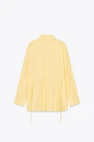 OVERSIZED LINEN BLEND SHIRT