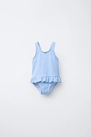 2-6 YEARS/GINGHAM CHECK SWIMSUIT