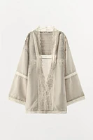PEIGNOIR PLIS DENTELLE LIMITED EDITION