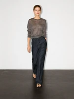Jean straight taille haute