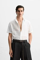CHEMISE PATCHWORK BRODERIE AJOURÉE