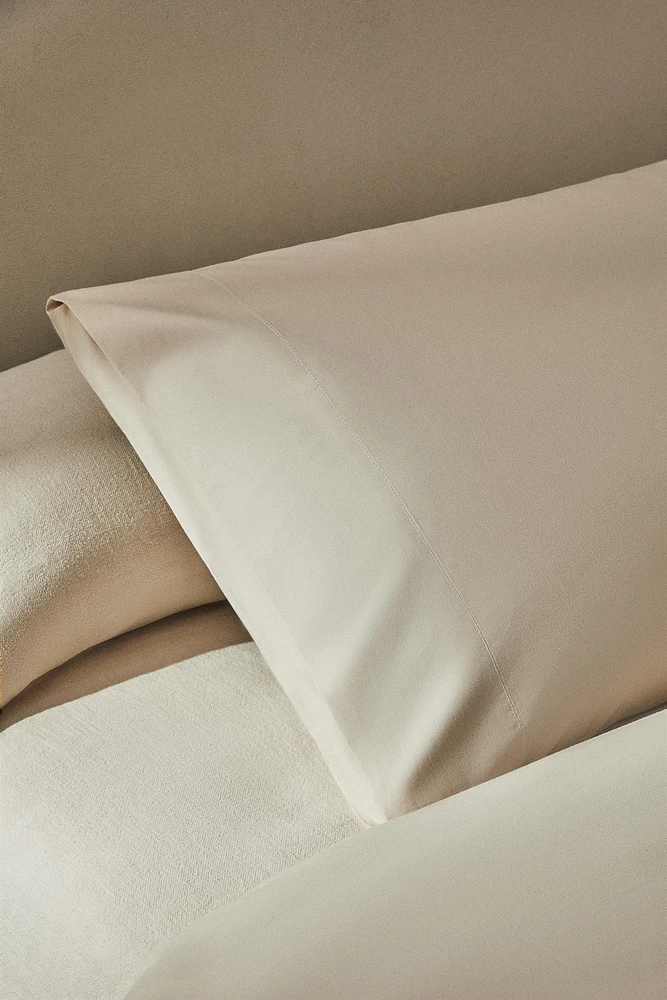 PERCALE COTTON PILLOWCASE ( THREAD COUNT
