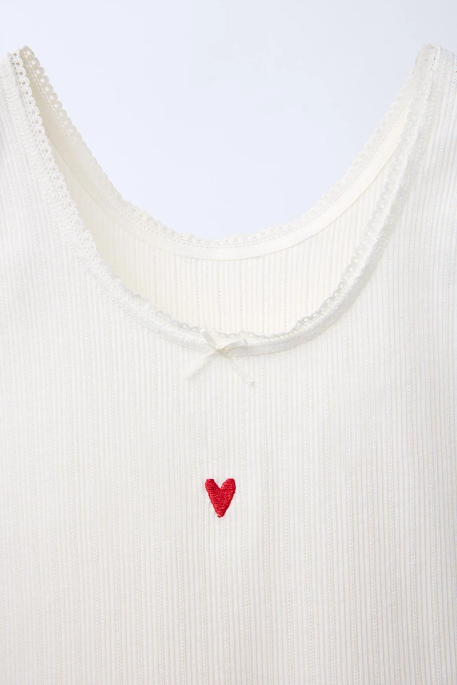 6-14 YEARS/ TWO-PACK OF HEART T-SHIRTS
