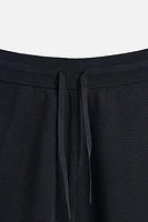 STRIPED KNIT SHORTS